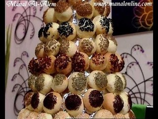 صمون بالجبن والزيتون - منال العالم