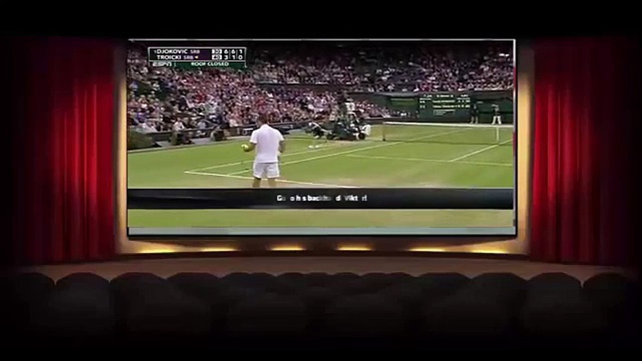 Novak Djokovic Vs Viktor Troicki - Funny Moment At Wimbledon 2015