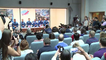 Astronautas sem medo para viagem a ISS