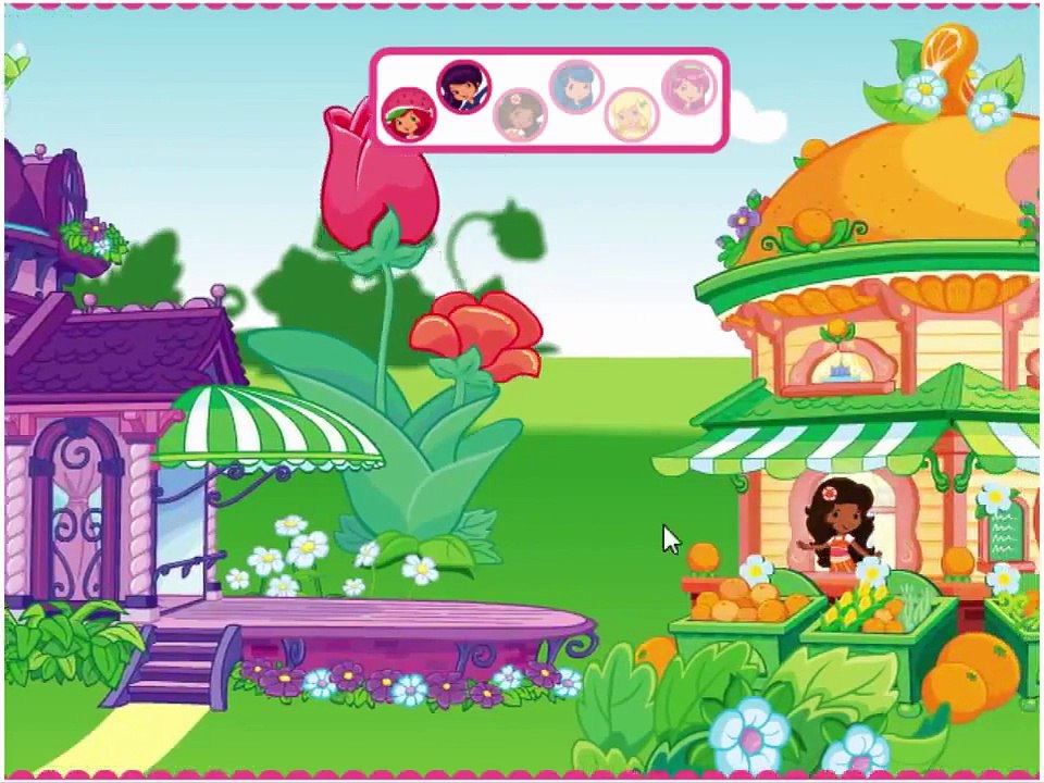 Strawberry Shortcake Cartoon Animation Lets Make Lemonade! Game Play Walkthrough