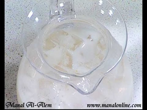 مشروب الحليب مع الزعفران والفستق الحلبي - منال العالم