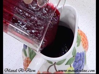 عصير التوت والفراولة - منال العالم