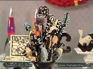 بوكيه الفواكه بالشوكولاتة - منال العالم