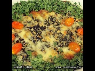 صينية البطاطس بالسبانخ - منال العالم