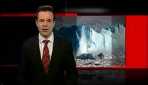 Glaciers melting warning