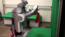 (30X) Autonomously folding a towel from an unusually challenging initial configuration