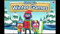 Sesame Street Grover's Winter Games Cartoon Animation PBS Kids Game Play Walkthrough