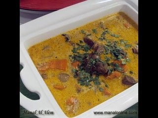 طاجن اللحم بالكريمة2 - منال العالم