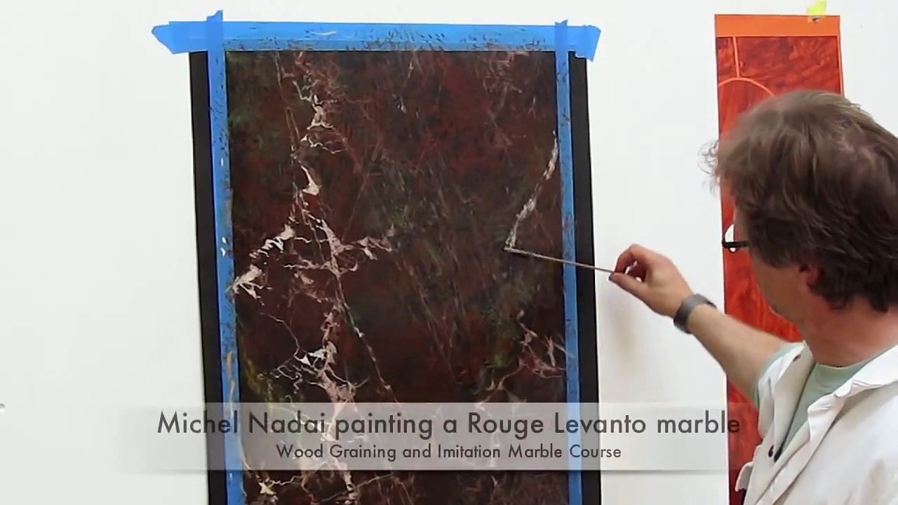 How to do Wood Graining and Imitation Marble / Stage et Cours de Faux bois et faux marbre