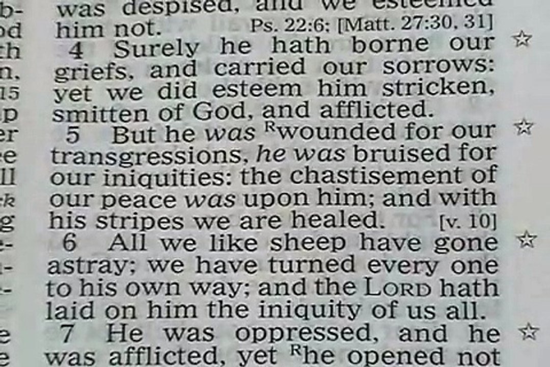 Book of Isaiah chapter 53 HOLY BIBLE