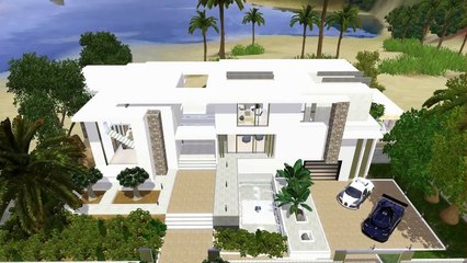 SIMS 3: Celebrity Beach House (Modern Design)