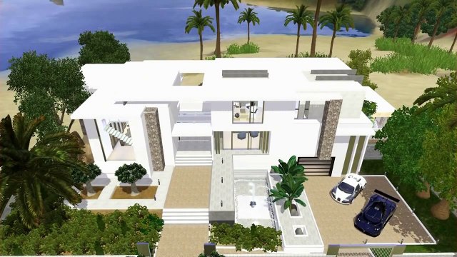 SIMS 3: Celebrity Beach House (Modern Design)