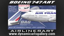 BOEING 747 CRAZY LOW FAST LANDING ST MAARTEN SXM ((NEW))