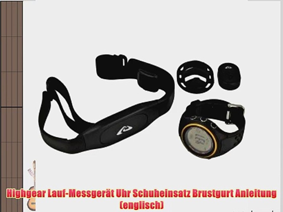 Profi Trainingscomputer Pulsuhr / Herzfrequenzmesser Laufsport Computer mit Brustgurt   Schuh