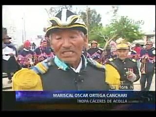 La GUERRA DEL PACIFICO de la  tropa de caceres EN EL VALLE DE YANAMARCA CONTRA LOS CHILENOS ROTOS