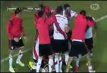 Guaraní vs River Plate: Golazo de Lucas Alario y se acabó todo