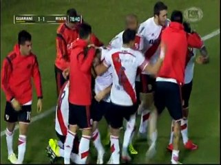 River Plate le empató a Guaraní tras jugada de cinco toques