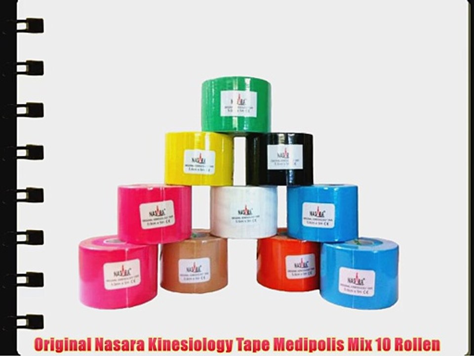 Original Nasara Kinesiology Tape Medipolis Mix 10 Rollen