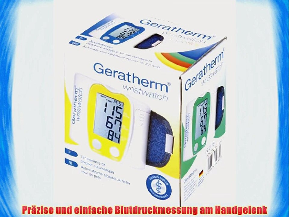 Geratherm wristwatch KP-6130 vollautomatisches Blutdruckmessger?t f?r das Handgelenk