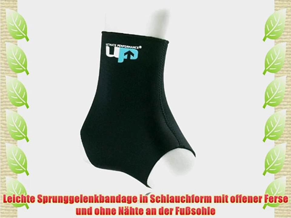 Ultimate Performance Sprunggelenkbandage Sprunggelenkst?tze Sportbandage in S - XL - Schwarz