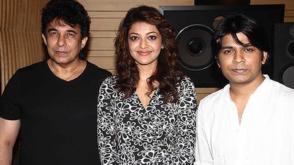 Kajal Agarwal @ 'Do Lafzon Ki Kahani' Song Recording