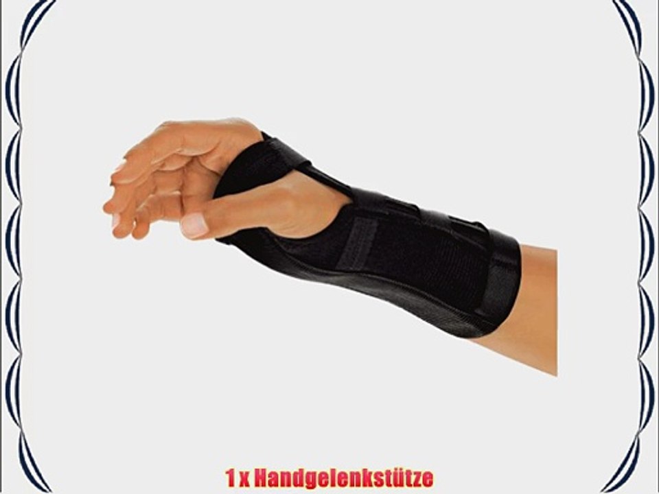 Bort Handgelenkst?tze mit Alu-Schiene schwarz S rechts