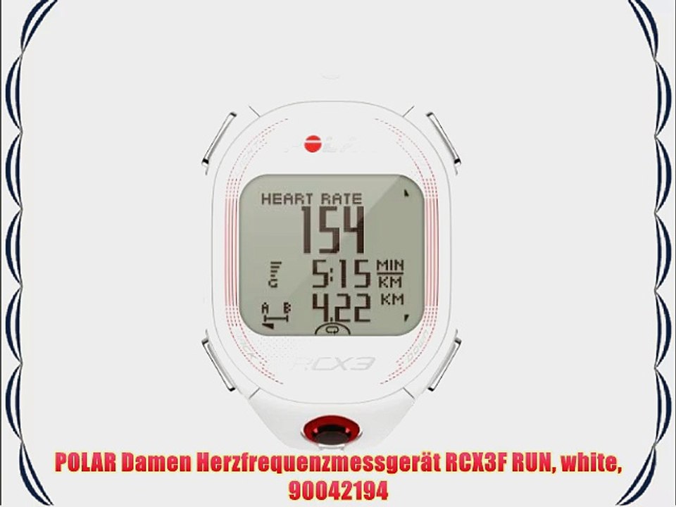 POLAR Damen Herzfrequenzmessger?t RCX3F RUN white 90042194