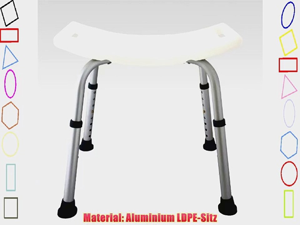 Duschhocker Duschsitz Neu h?henverstellbar bis 150 kg