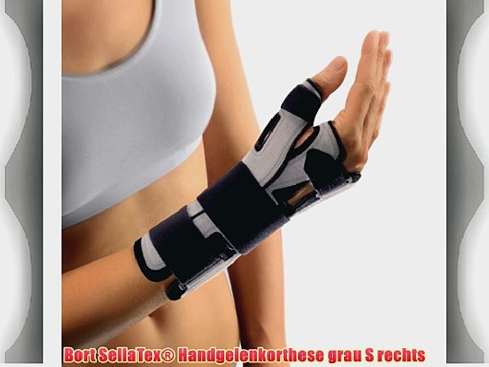 Bort SellaTex? Handgelenkorthese grau S rechts