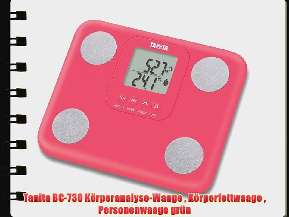 Tanita BC-730 K?rperanalyse-Waage  K?rperfettwaage  Personenwaage gr?n