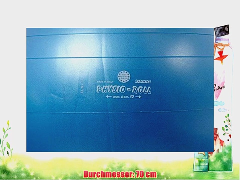 Gymnic Physio Roll Plus 70 cm blau Gymnastik Rolle Fitness Training Therapie