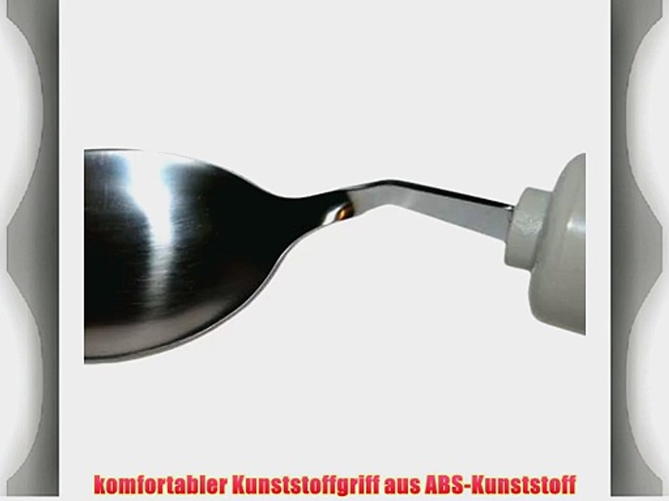 Essbesteck abgewinkelt L?ffel f?r Rechtsh?nder - Besteck Behindertenbesteck