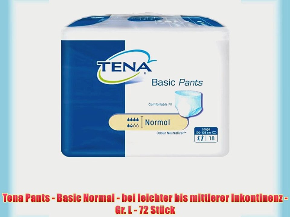 Tena Pants - Basic Normal - bei leichter bis mittlerer Inkontinenz - Gr. L - 72 St?ck