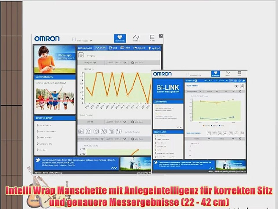 Omron M500 IT Oberarm-Blutdruckmessger?t mit USB-Schnittstelle
