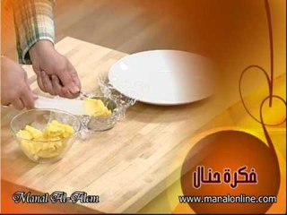 فكرة قطعة  ورق النايلون في مكيال السمن - منال العالم