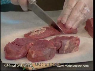 ستيك مع صلصة المشروم1 - منال العالم