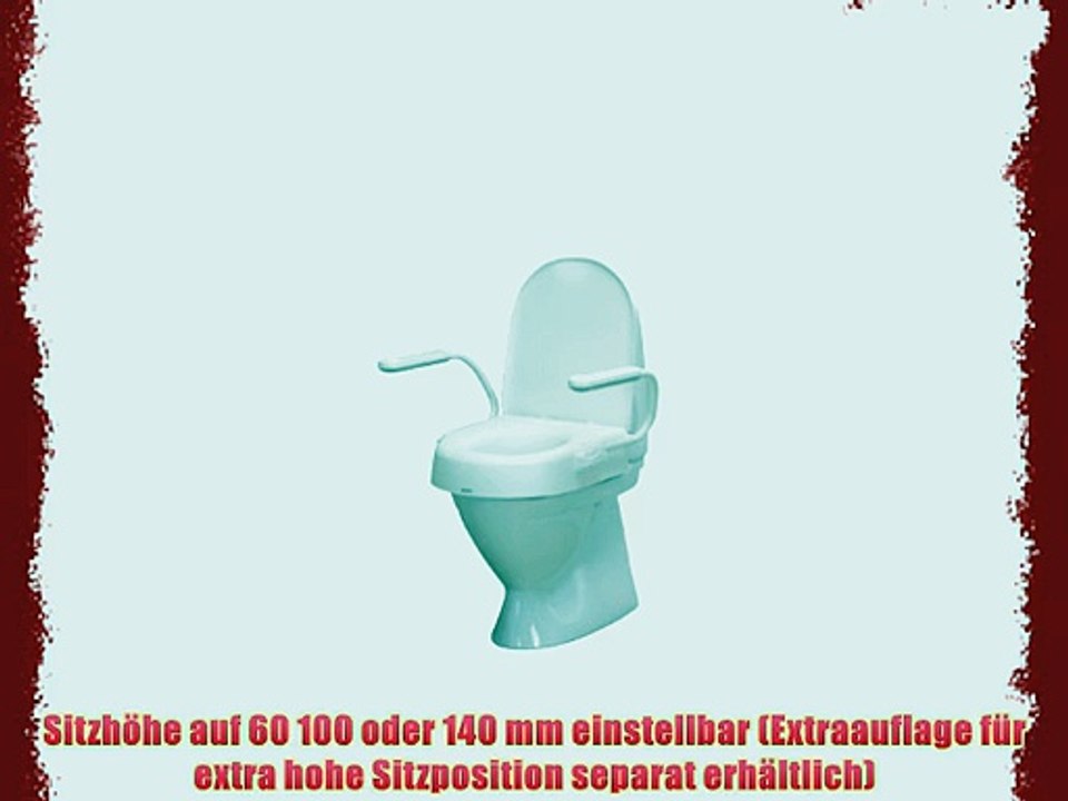 Etac Toilettensitzerh?hung verstellbar mit Armlehnen