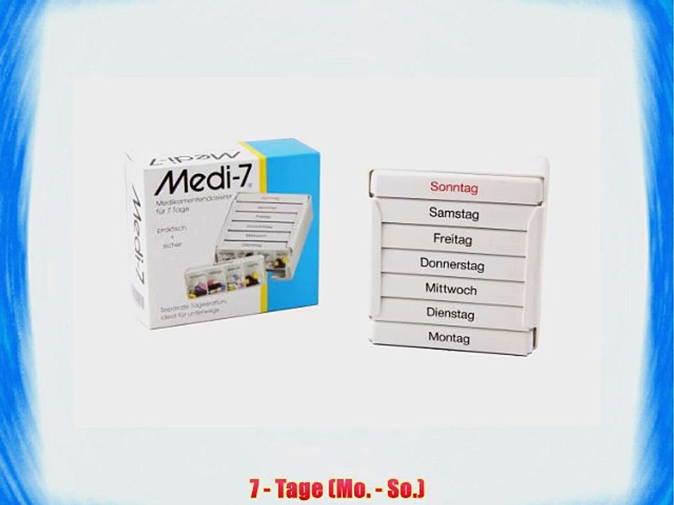 Medikamenten-Dosier-Box Medi 7 - Dispenser - wei? - 1 St?ck