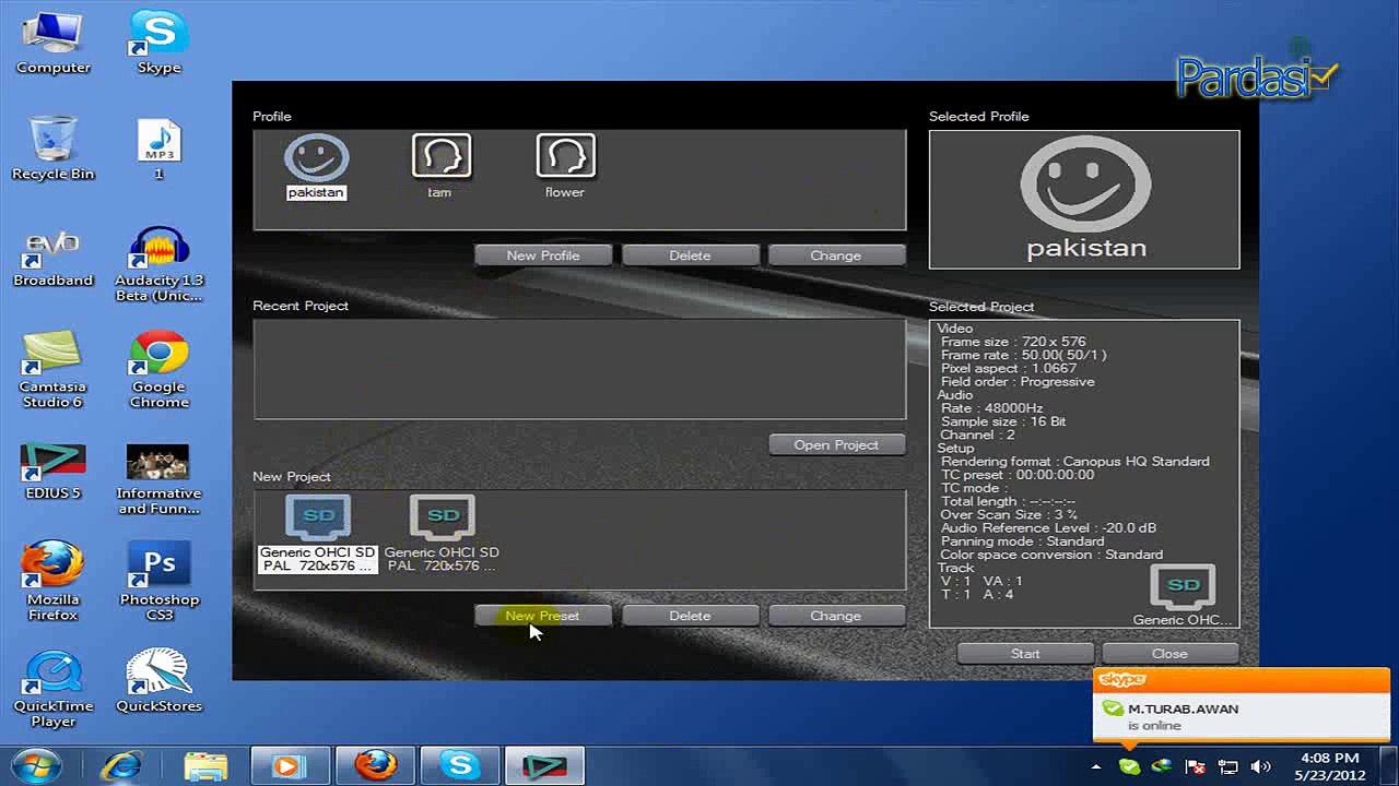 Edius 5 in Urdu Lesson 02 (Onlineurdusoft.blogspot.com)