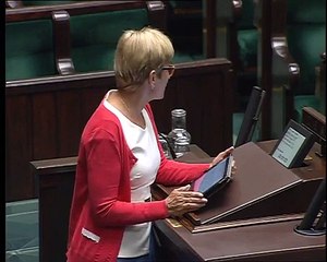 Poseł Janina Okrągły - Wystąpienie z dnia 21 lipca 2015 roku.