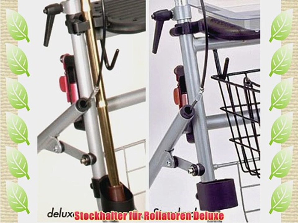 Stockhalter f?r Rollatoren Deluxe