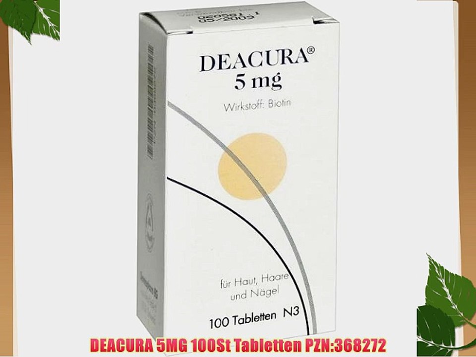 DEACURA 5MG 100St Tabletten PZN:368272