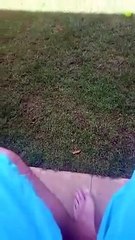 Slow mo shot straight to the face! ๏̯̃๏