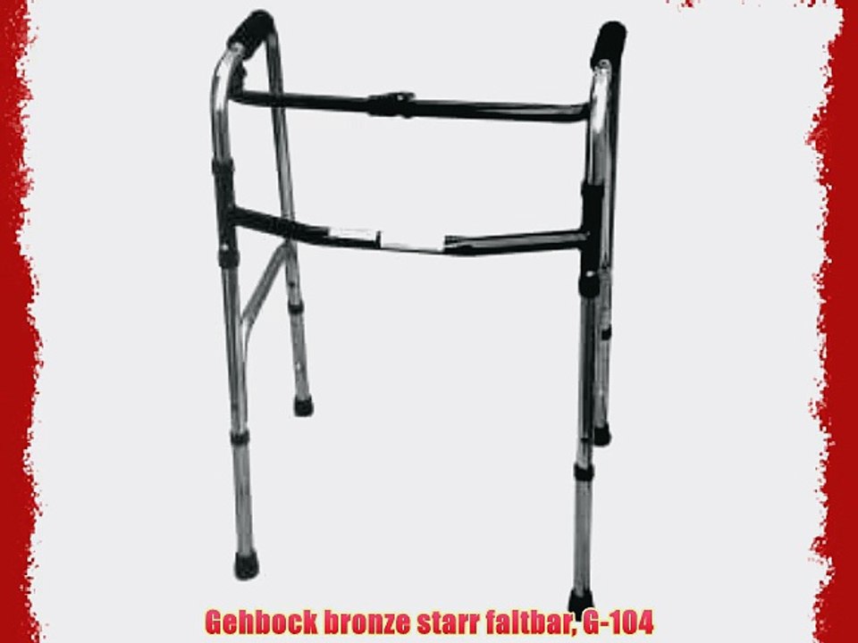 Gehbock bronze starr faltbar G-104