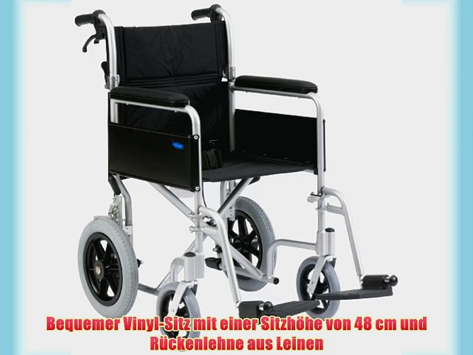 Drive Medical LAWC002 Transport-Rollstuhl aus Aluminium 46 cm