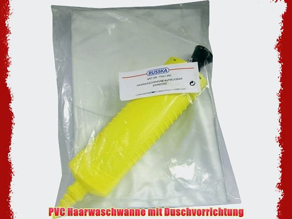 Haarwaschwanne aufblasbar 2 reihig