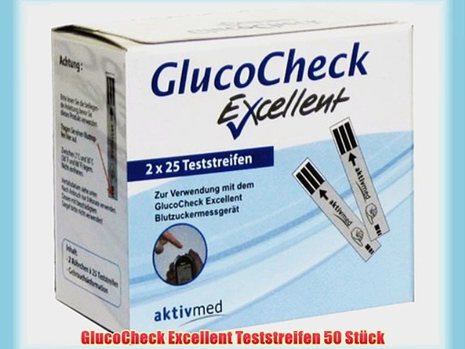 GlucoCheck Excellent Teststreifen 50 St?ck