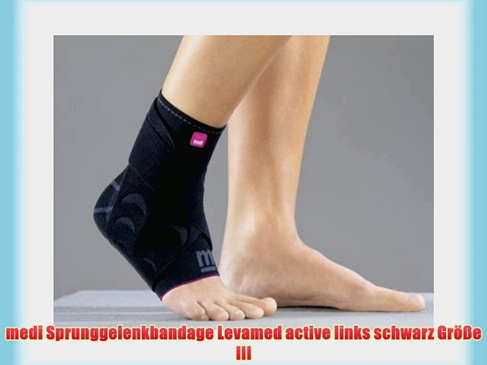 medi Sprunggelenkbandage Levamed active links schwarz Gr??e III