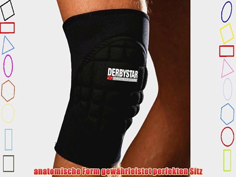 Derbystar Bandage Protect Care Knieschutz Handball Unisex M Schwarz/Grau/Lime M 7202 7202040000