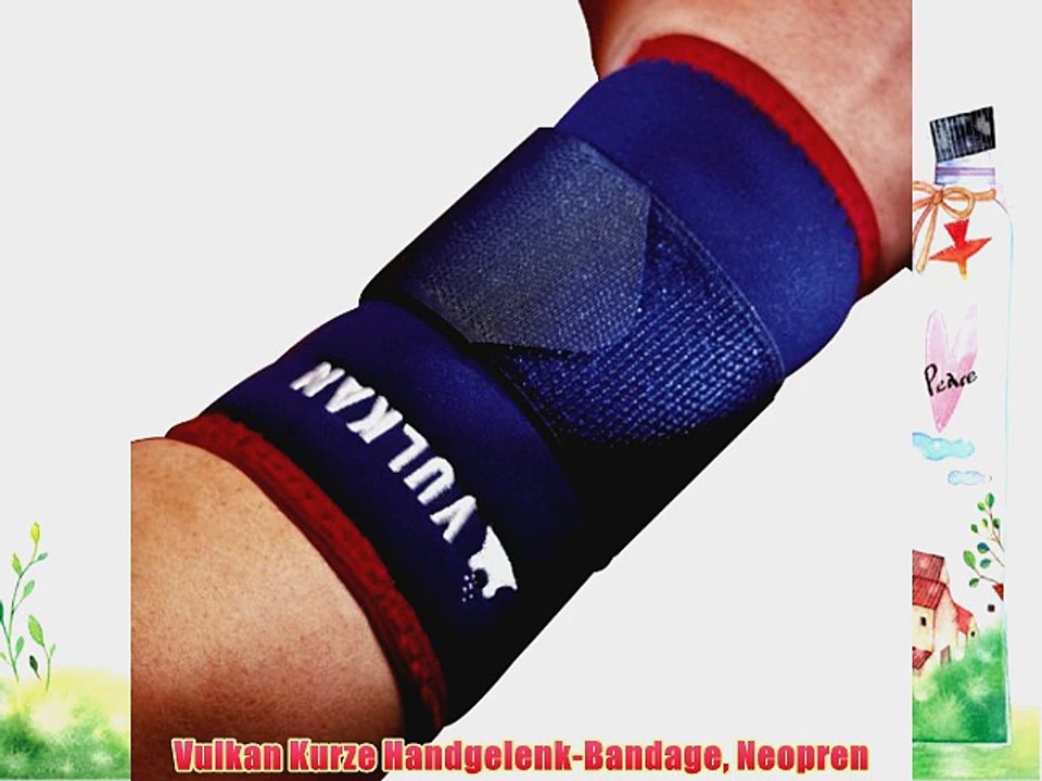 Vulkan Kurze Handgelenk-Bandage Neopren
